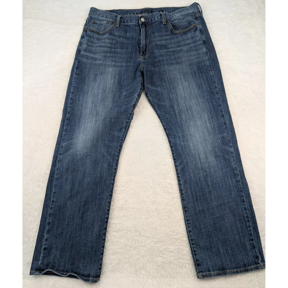 Lucky Brand 181 Relaxed Straight Jeans Men's 40x32(39x31.5) Blue Med Wash Denim